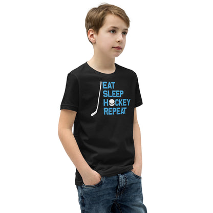 Eat Sleep Hockey Repeat Kids T-Shirt