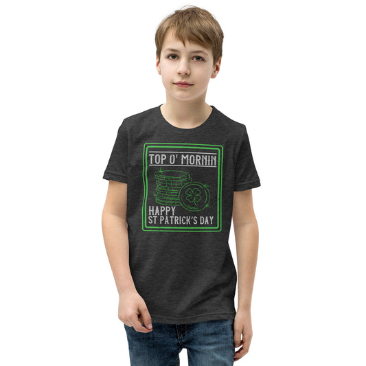 Top O' Mornin' Happy St. Patrick's Day Kids T-Shirt