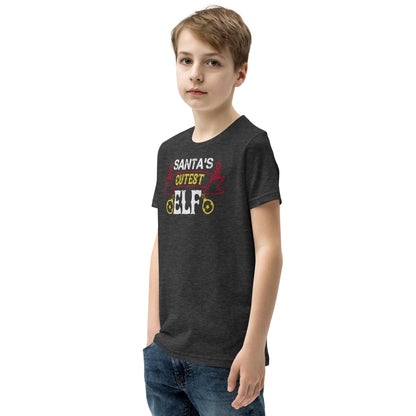 Santa's Cutest Elf Christmas Kids T-Shirt