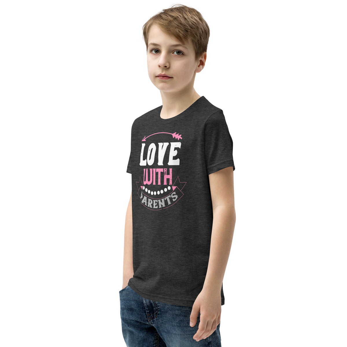 Love with Parents Valentine's Day Kids T-Shirt