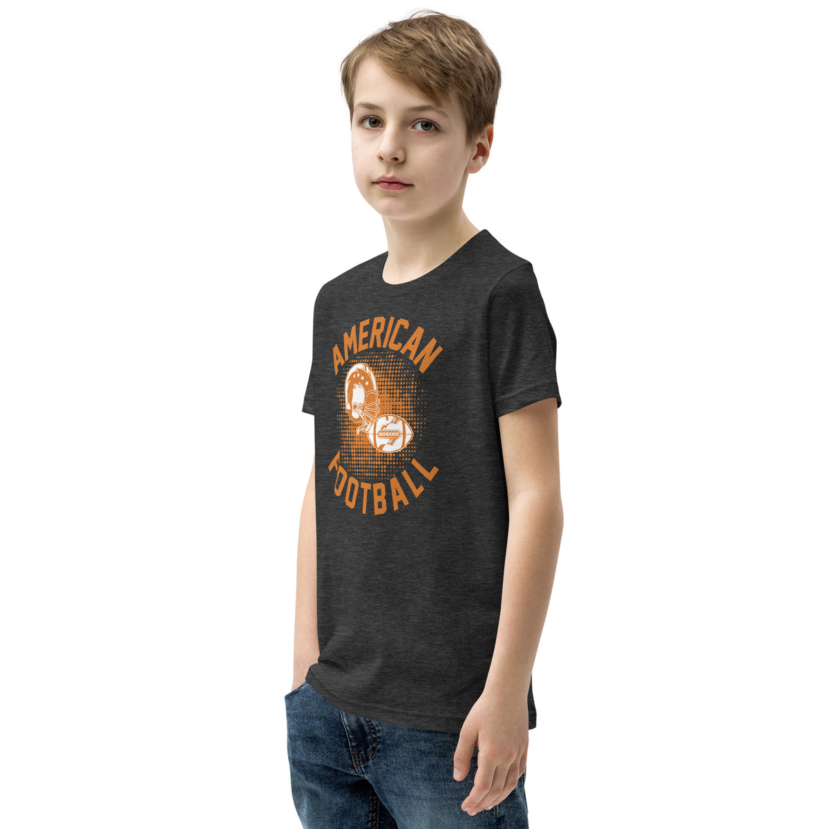 American Football Retro Helmet Kids T-Shirt