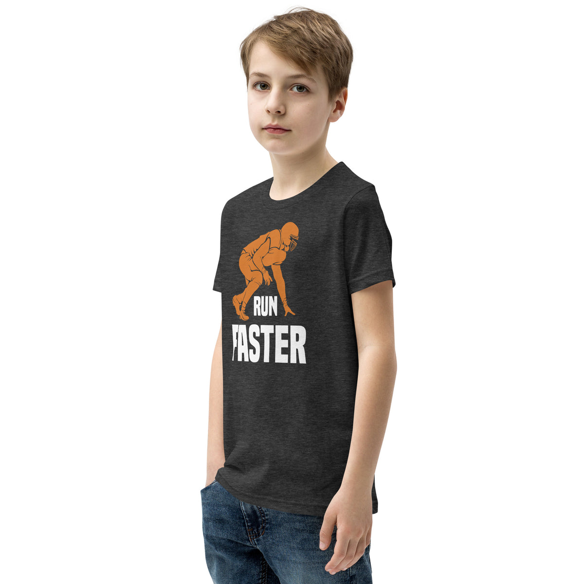 Run Faster Football Kids T-Shirt