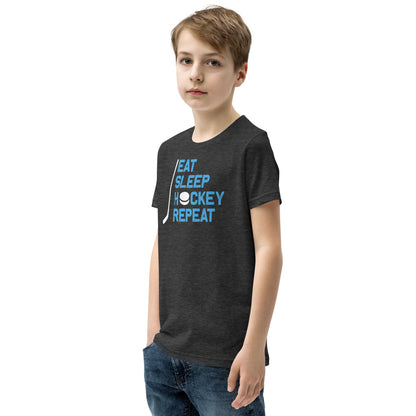 Eat Sleep Hockey Repeat Kids T-Shirt