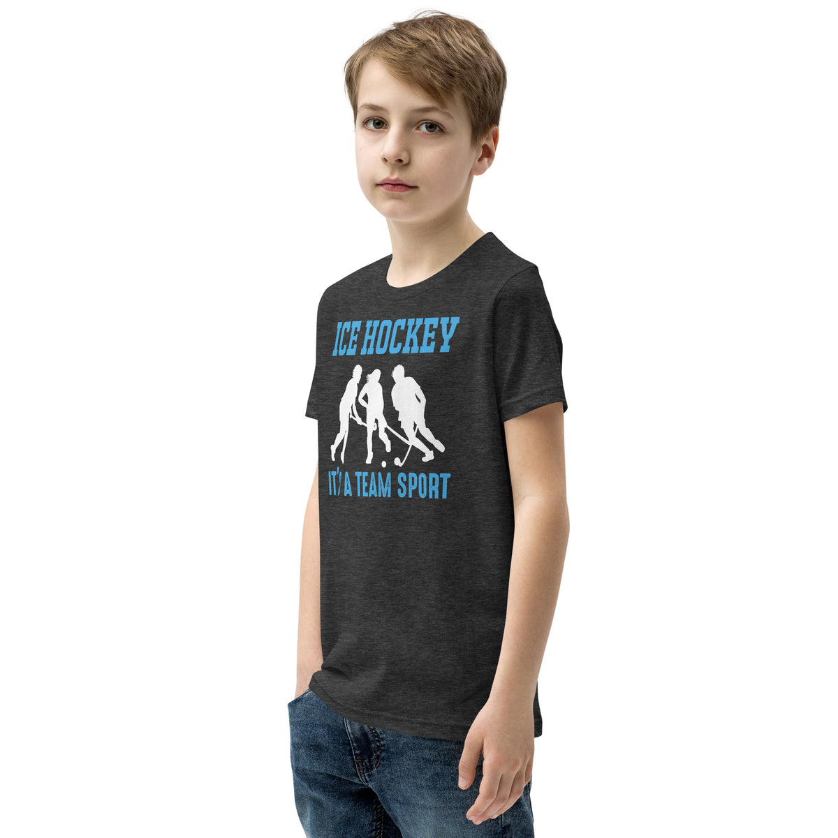 Ice Hockey It's a Team Sport Kids T-Shirt