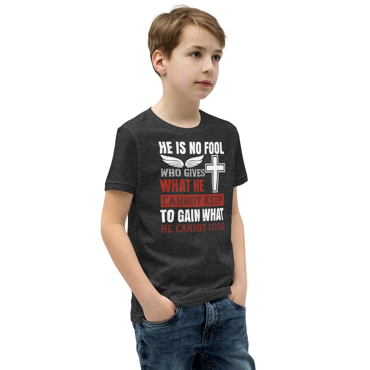 He Is No Fool Who Gives What He Cannot Keep Christian Kids T-Shirt