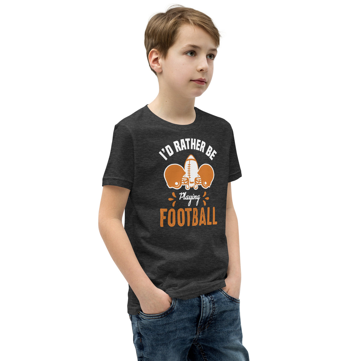 I'd Rather Be Playing Football Kids T-Shirt