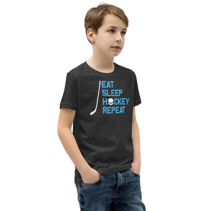 Eat Sleep Hockey Repeat Kids T-Shirt