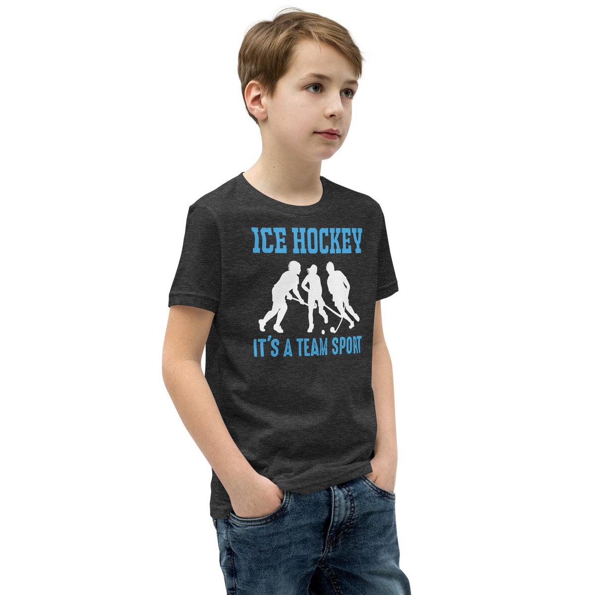 Ice Hockey It's a Team Sport Kids T-Shirt
