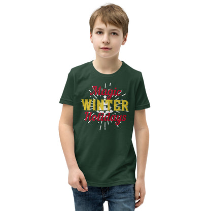 Magic Winter Holidays Christmas Kids T-Shirt