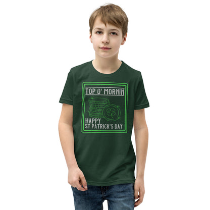 Top O' Mornin' Happy St. Patrick's Day Kids T-Shirt