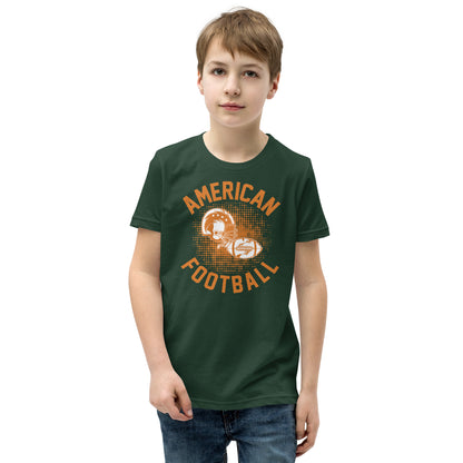 American Football Retro Helmet Kids T-Shirt