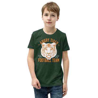 Angry Tiger Football Team Kids T-Shirt