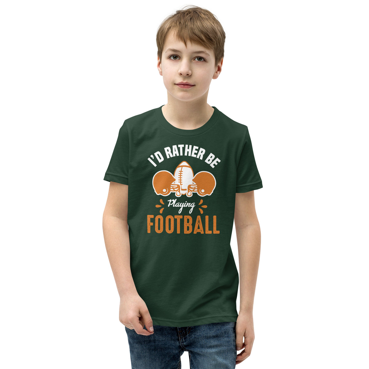 I'd Rather Be Playing Football Kids T-Shirt