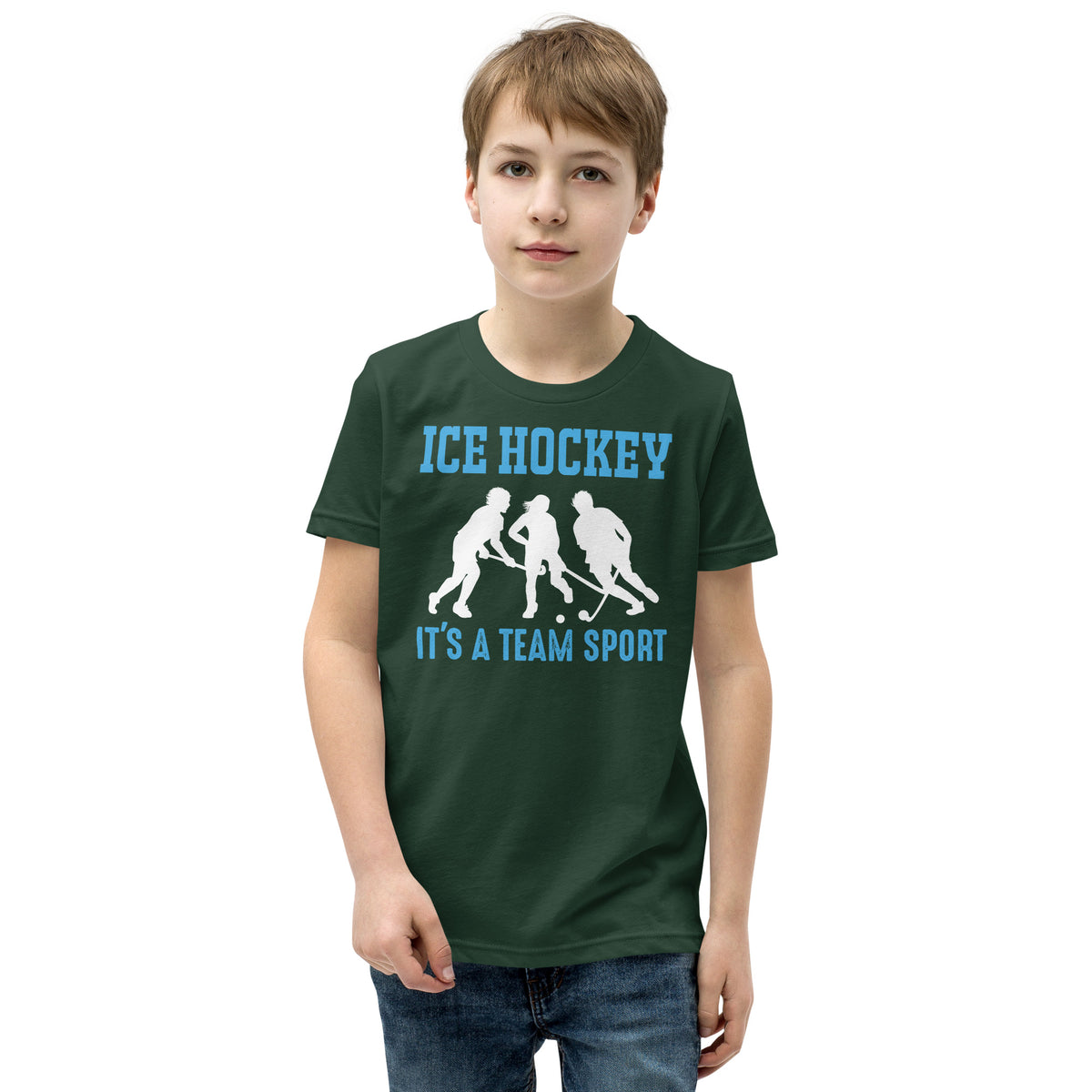 Ice Hockey It's a Team Sport Kids T-Shirt