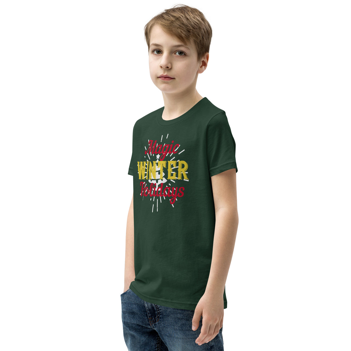 Magic Winter Holidays Christmas Kids T-Shirt