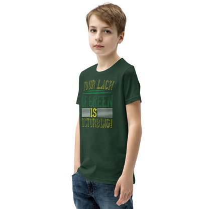Your Lack of Green Is Disturbing! St. Patrick's Day Kids T-Shirt