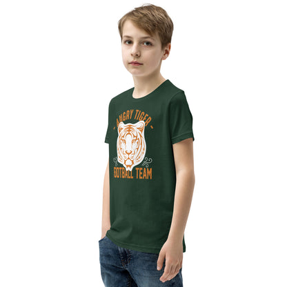 Angry Tiger Football Team Kids T-Shirt