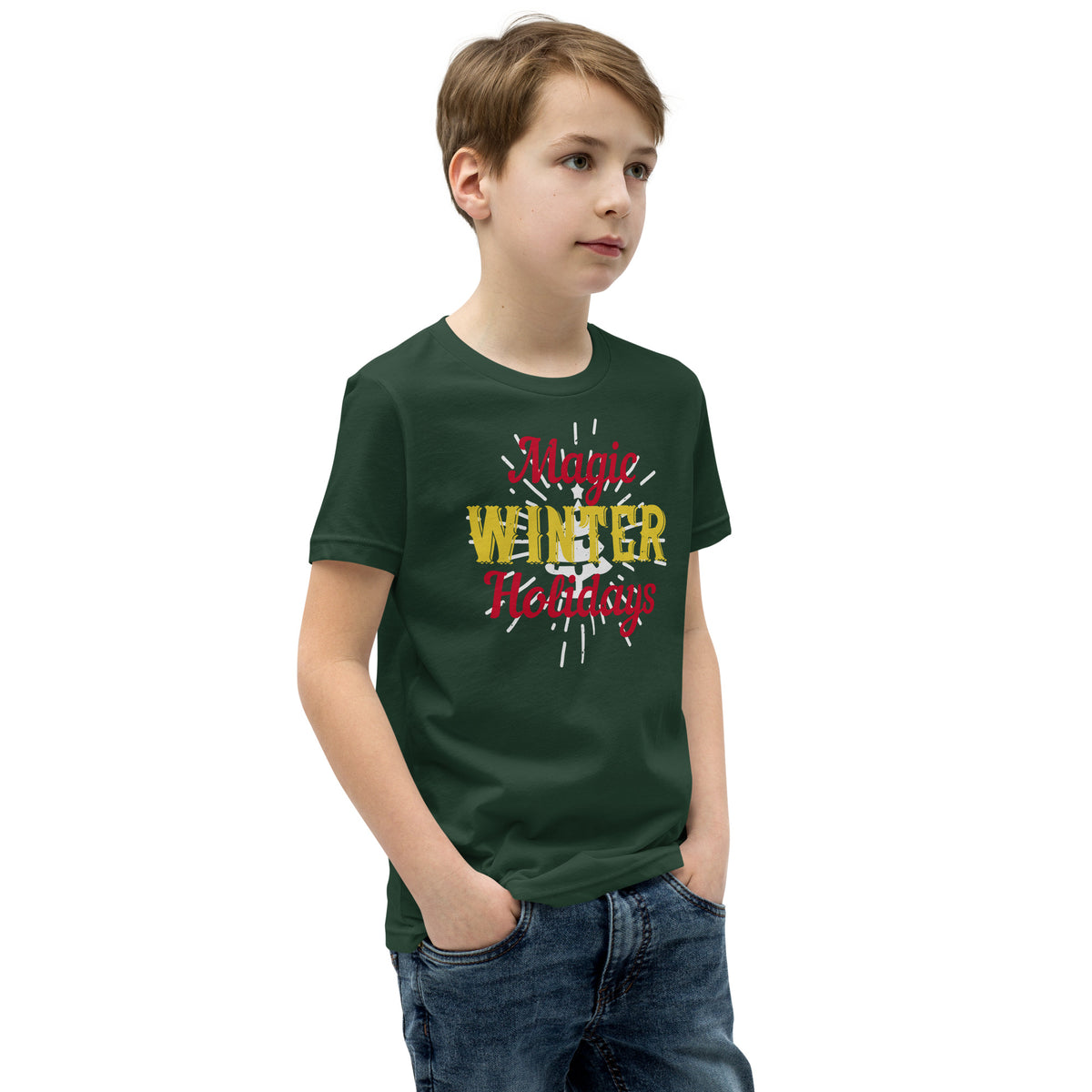 Magic Winter Holidays Christmas Kids T-Shirt