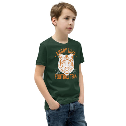 Angry Tiger Football Team Kids T-Shirt