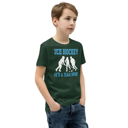 Ice Hockey It's a Team Sport Kids T-Shirt