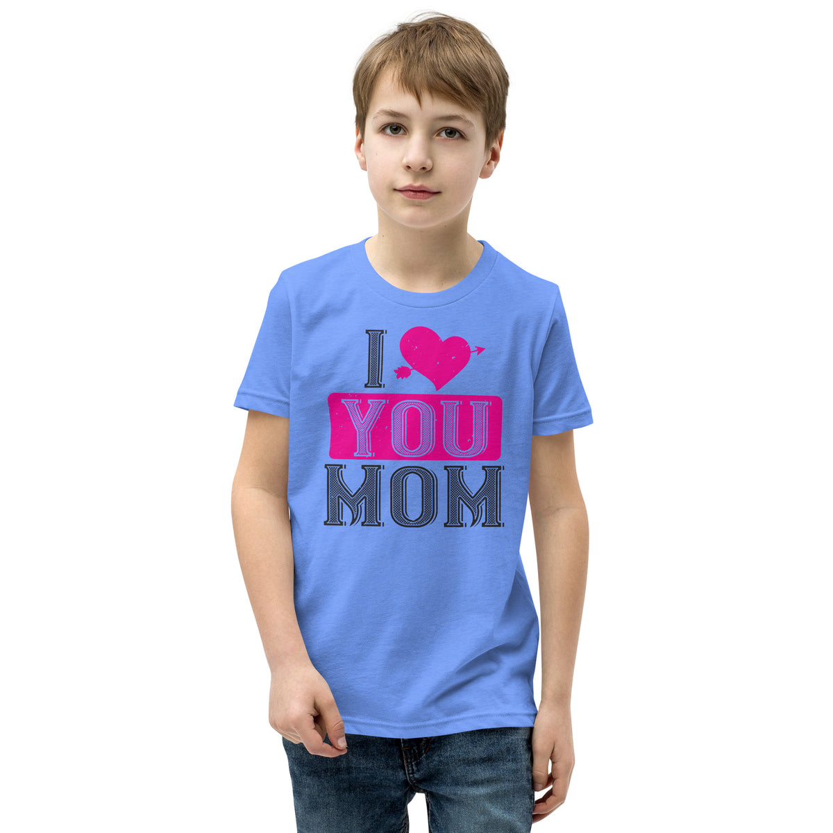 I Love You Mom Valentine's Day Kids T-Shirt