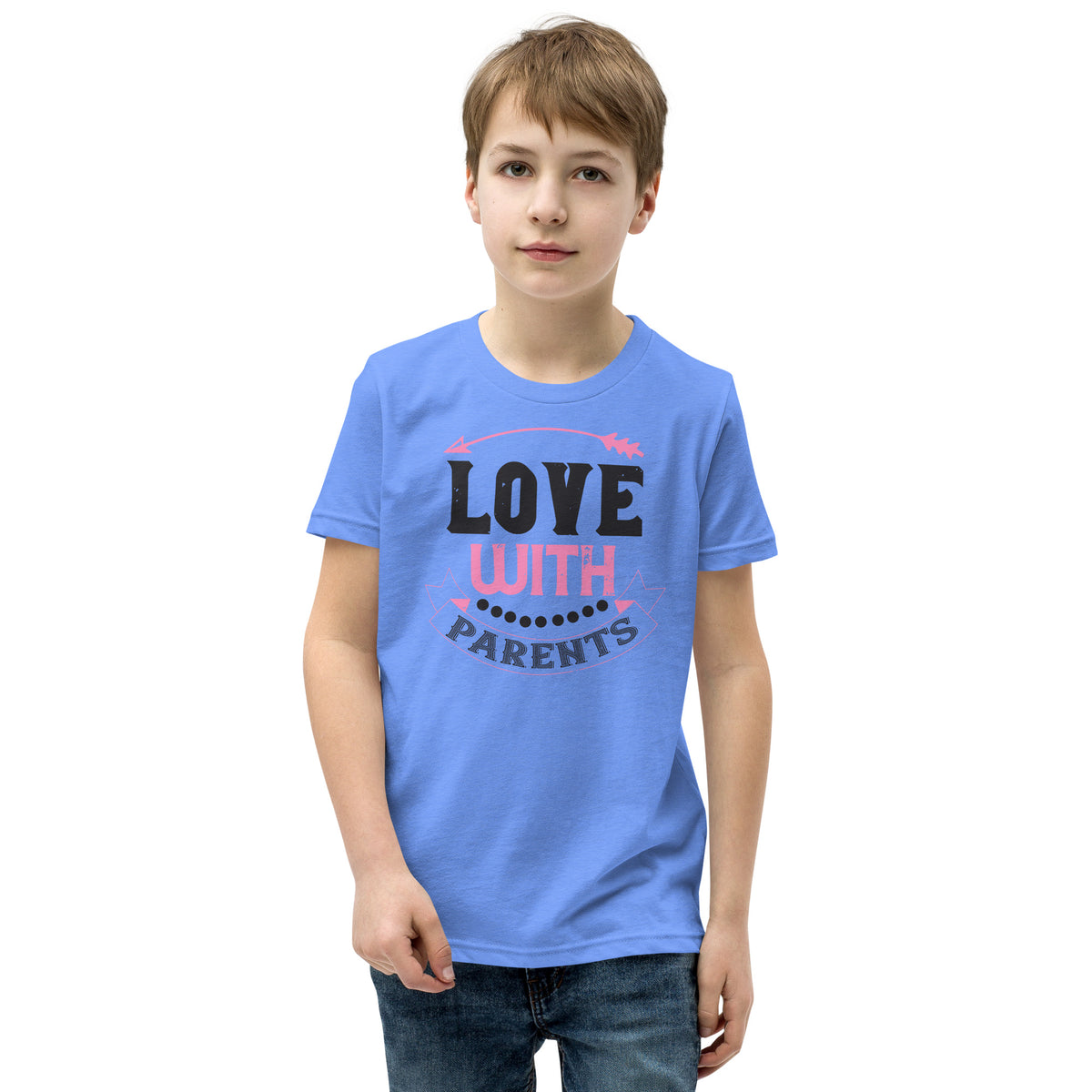 Love with Parents Valentine's Day Kids T-Shirt
