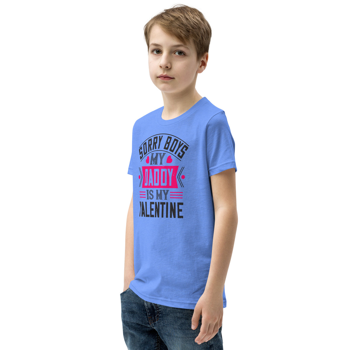 Sorry Boys, My Daddy Is My Valentine Kids T-Shirt