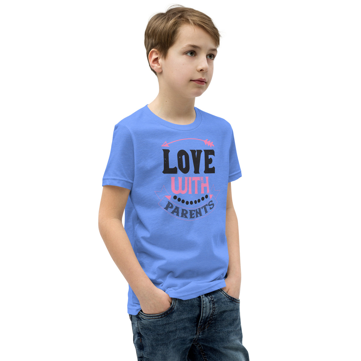 Love with Parents Valentine's Day Kids T-Shirt