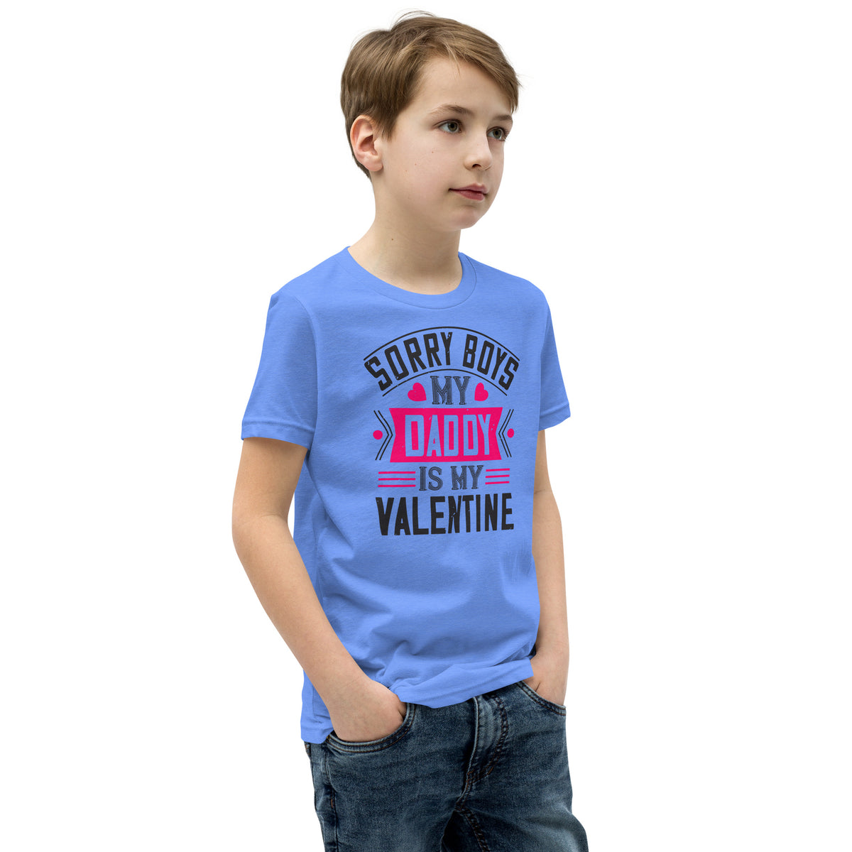 Sorry Boys, My Daddy Is My Valentine Kids T-Shirt