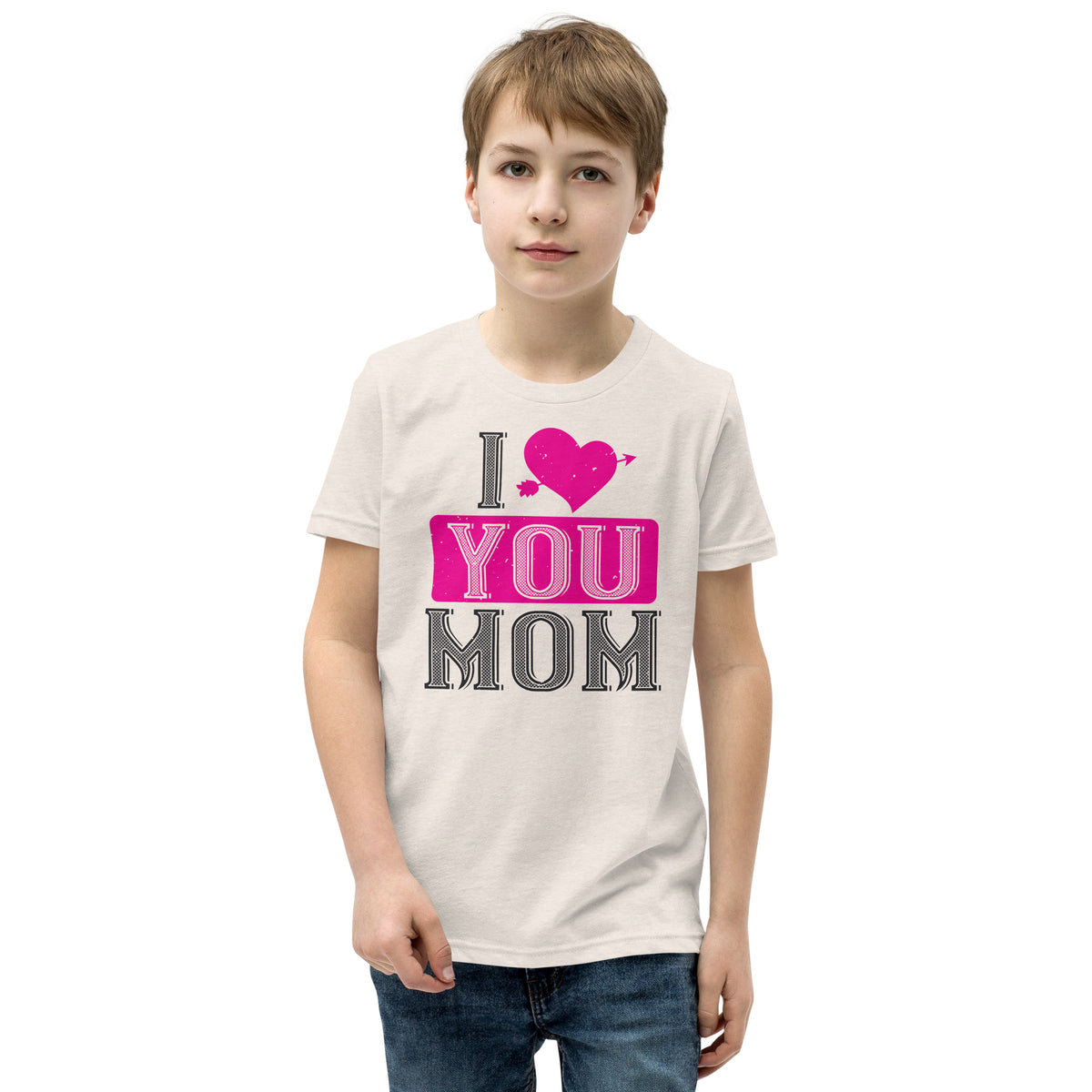 I Love You Mom Valentine's Day Kids T-Shirt