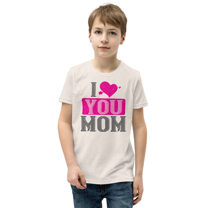 I Love You Mom Valentine's Day Kids T-Shirt
