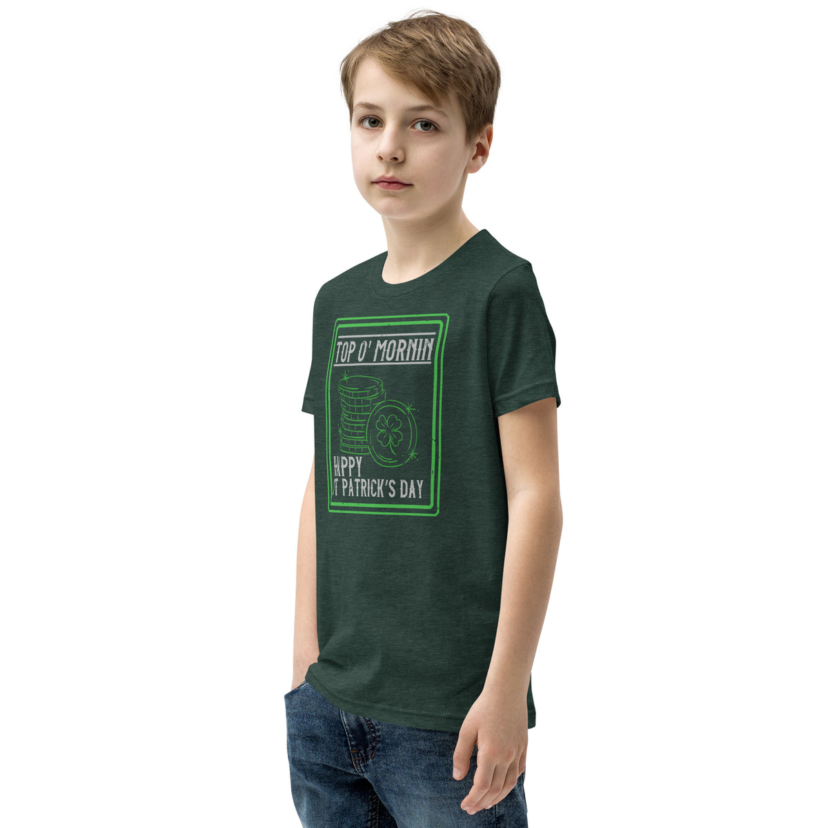 Top O' Mornin' Happy St. Patrick's Day Kids T-Shirt