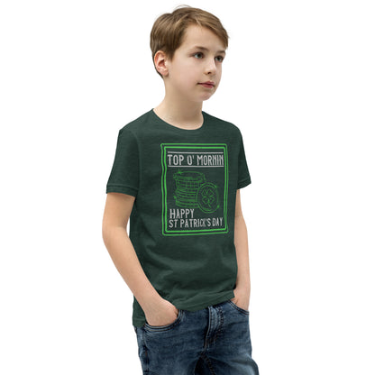 Top O' Mornin' Happy St. Patrick's Day Kids T-Shirt