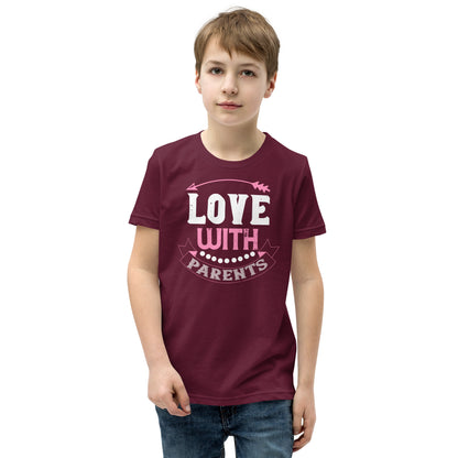 Love with Parents Valentine's Day Kids T-Shirt