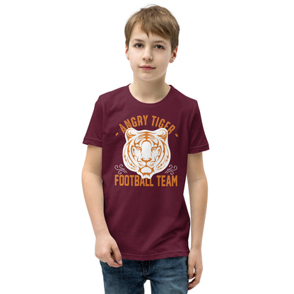 Angry Tiger Football Team Kids T-Shirt