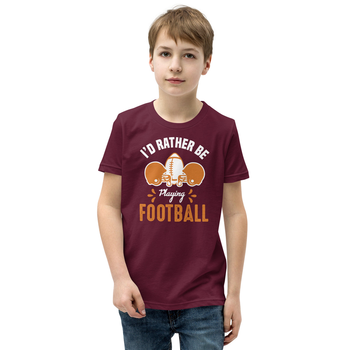 I'd Rather Be Playing Football Kids T-Shirt