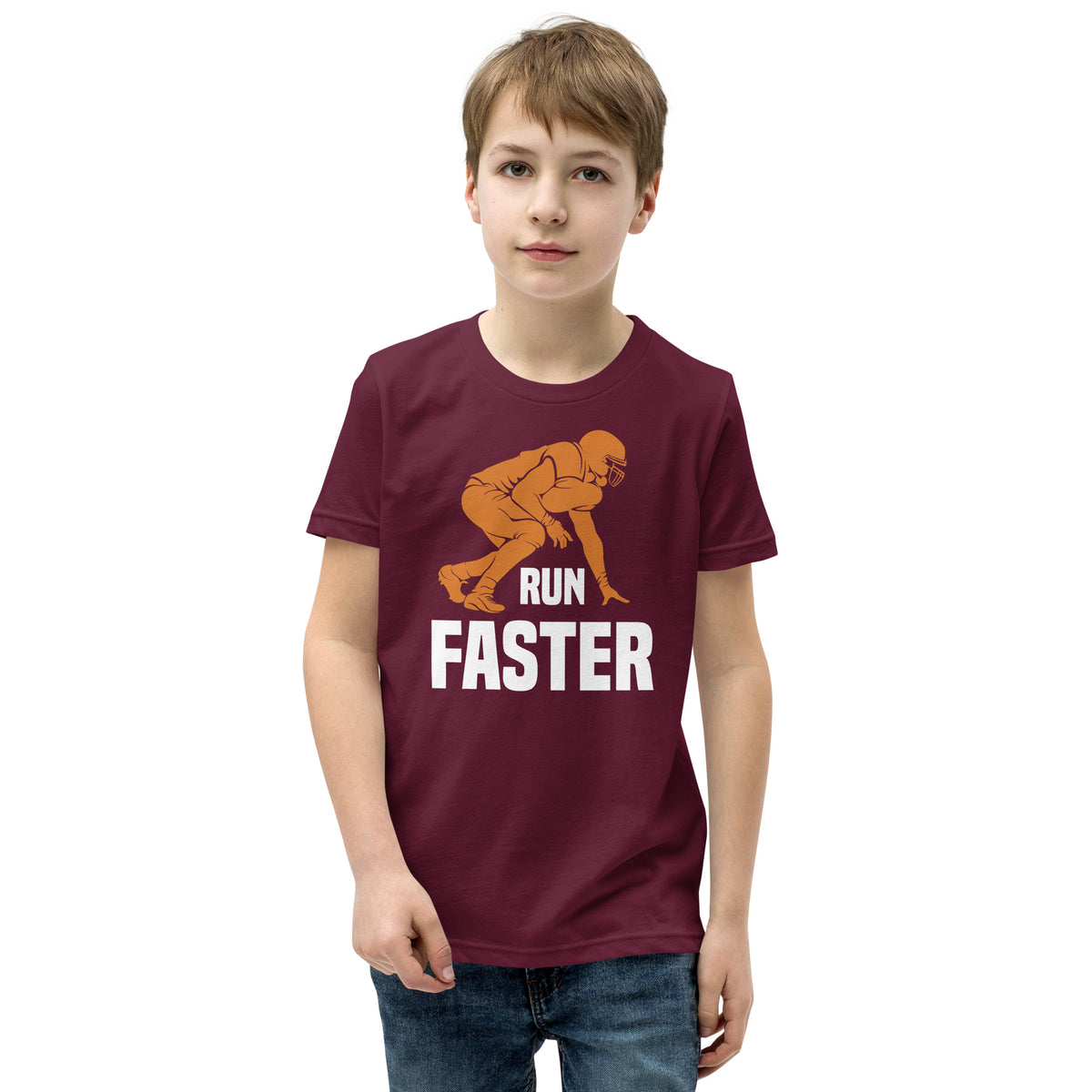 Run Faster Football Kids T-Shirt