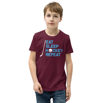 Eat Sleep Hockey Repeat Kids T-Shirt