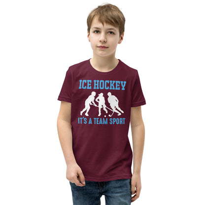 Ice Hockey It's a Team Sport Kids T-Shirt