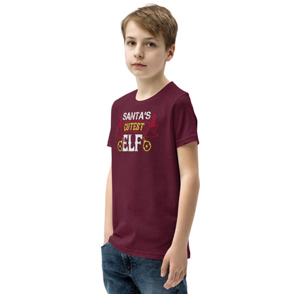Santa's Cutest Elf Christmas Kids T-Shirt