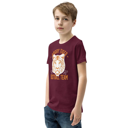 Angry Tiger Football Team Kids T-Shirt
