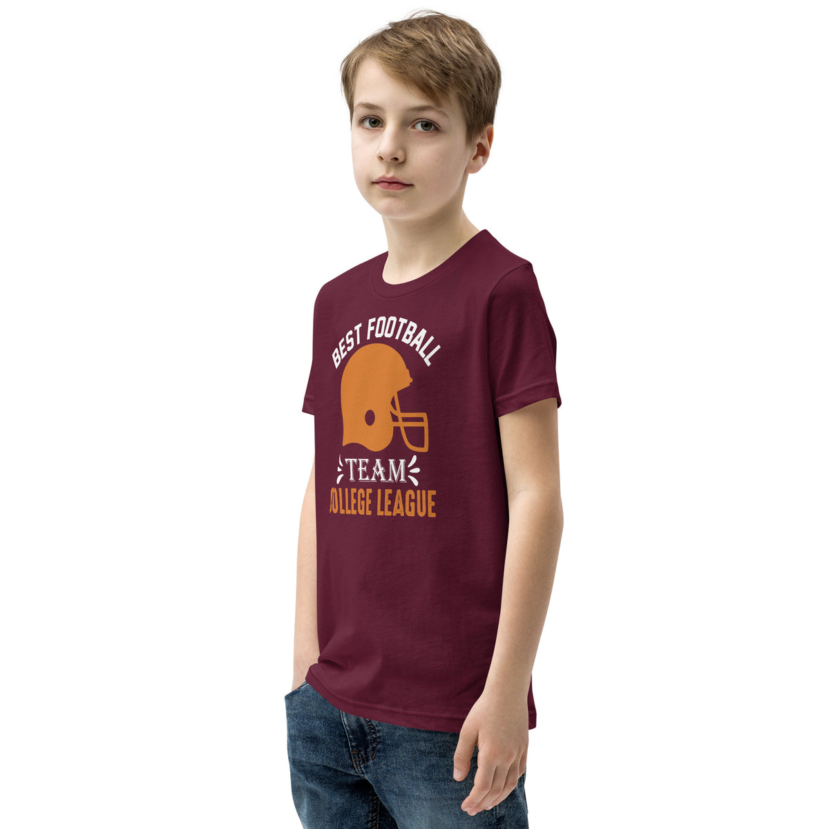 Best Football Team College League Kids T-Shirt