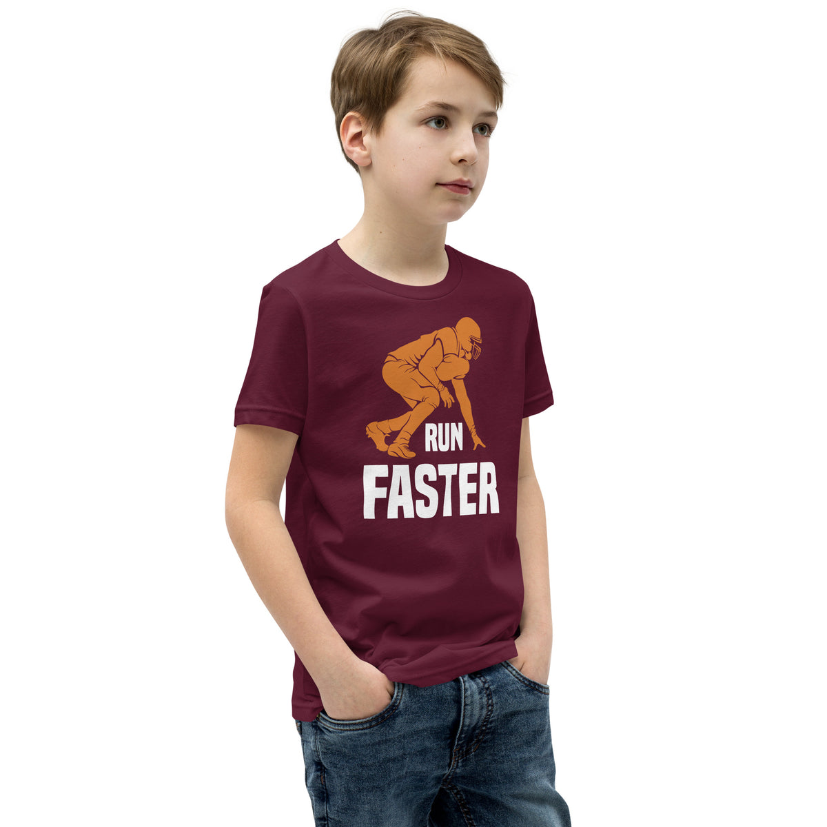 Run Faster Football Kids T-Shirt