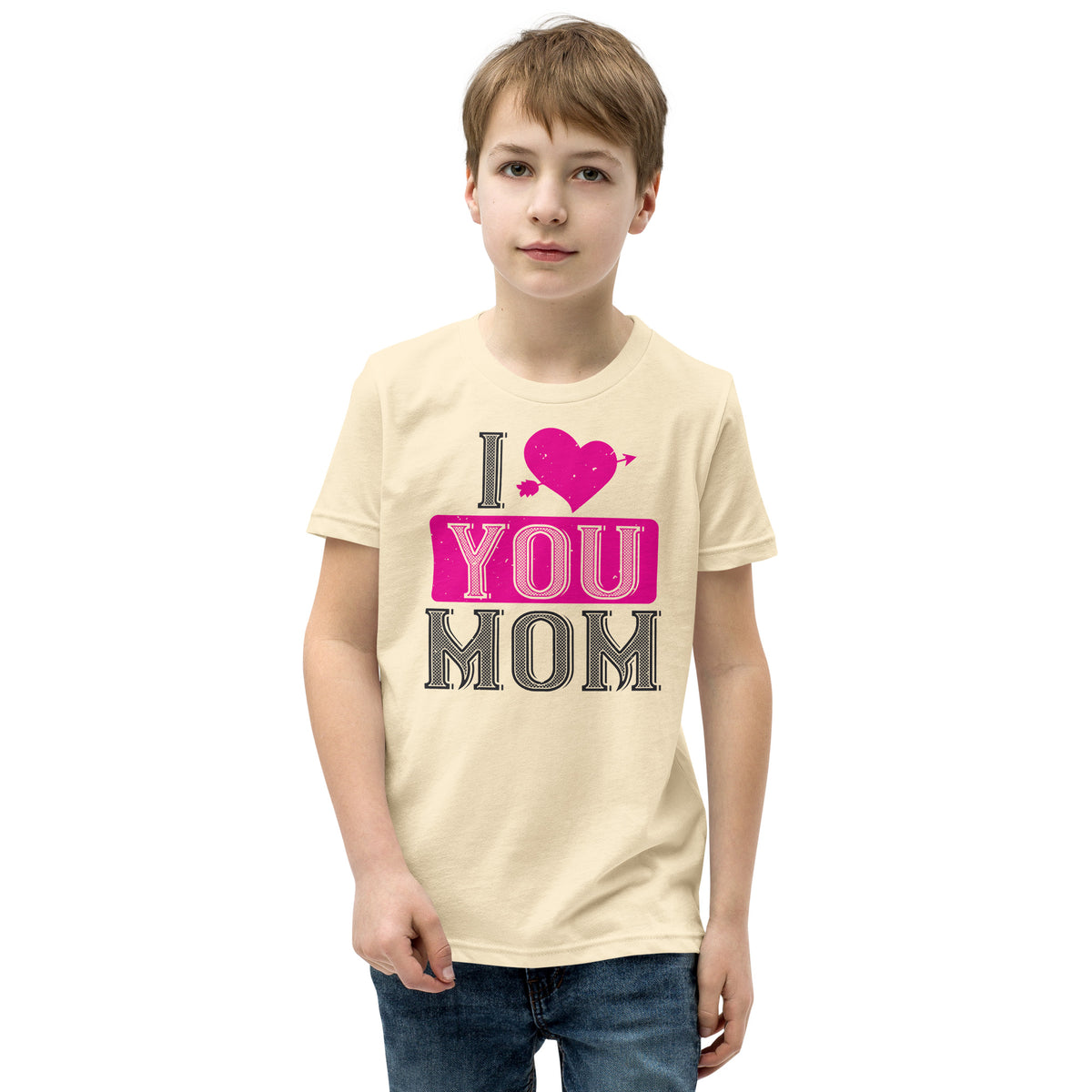 I Love You Mom Valentine's Day Kids T-Shirt