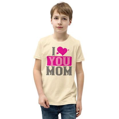 I Love You Mom Valentine's Day Kids T-Shirt