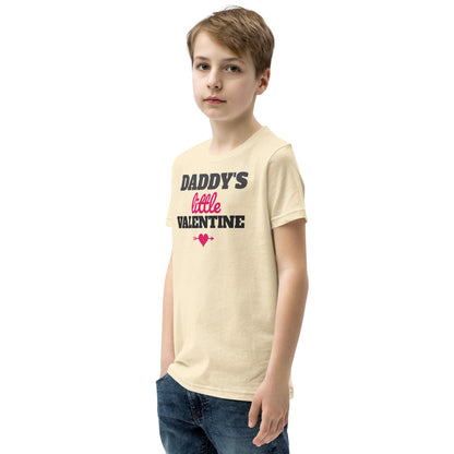 Daddy's Little Valentine Kids T-Shirt