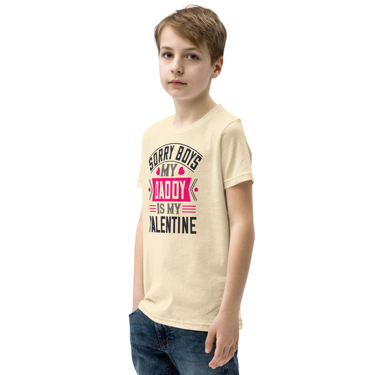 Sorry Boys, My Daddy Is My Valentine Kids T-Shirt