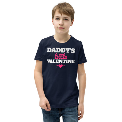 Daddy's Little Valentine Kids T-Shirt