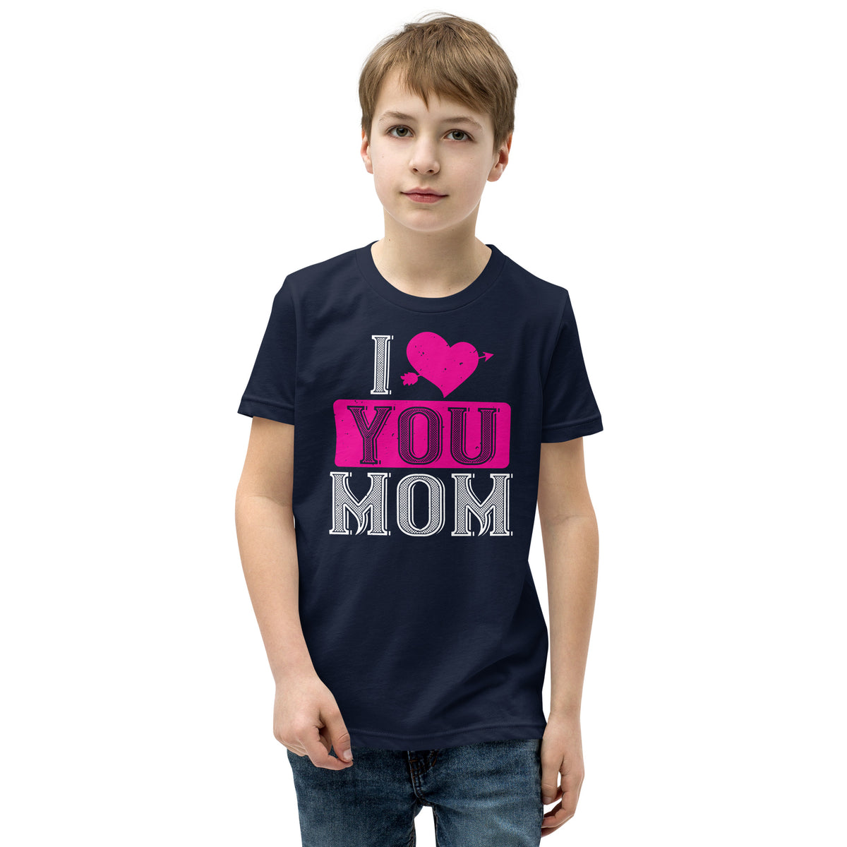 I Love You Mom Valentine's Day Kids T-Shirt