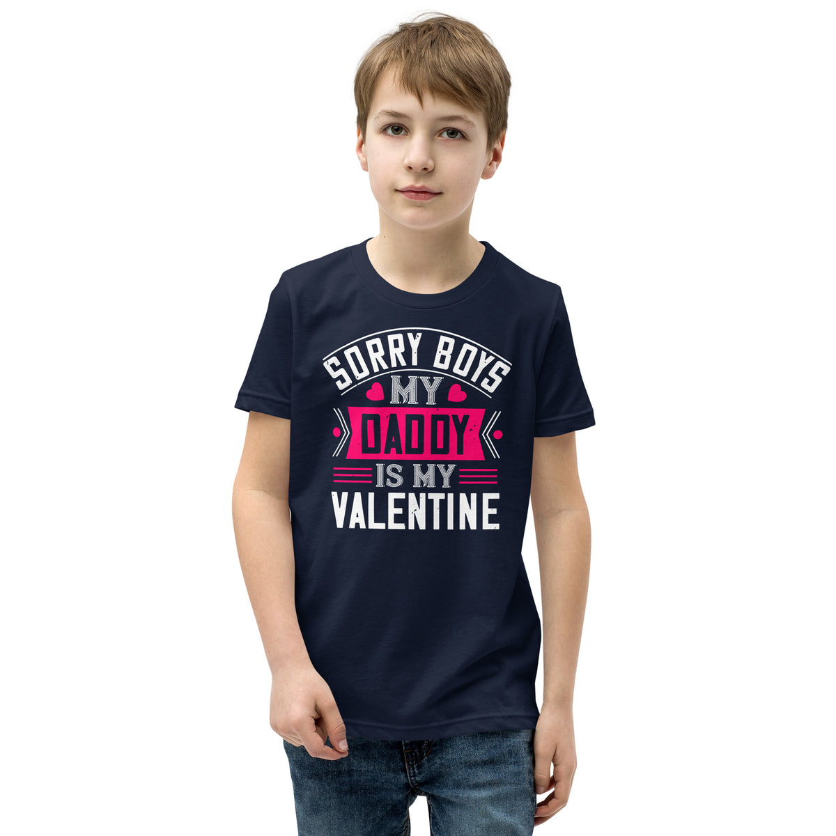 Sorry Boys, My Daddy Is My Valentine Kids T-Shirt